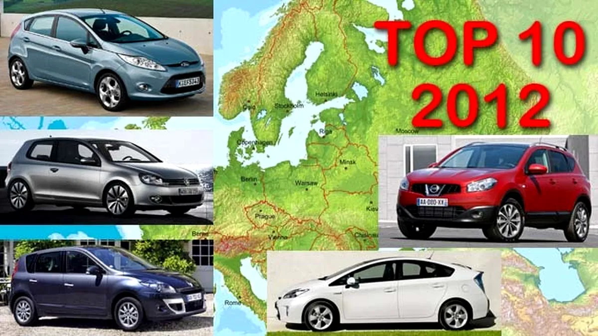 TOP 10: cele mai vândute modele din Europa în 2012, pe clase