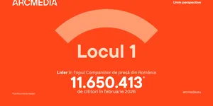 Locul 1. ARCMEDIA, liderul în presa online din România cu peste 11 milioane de cititori în luna februarie