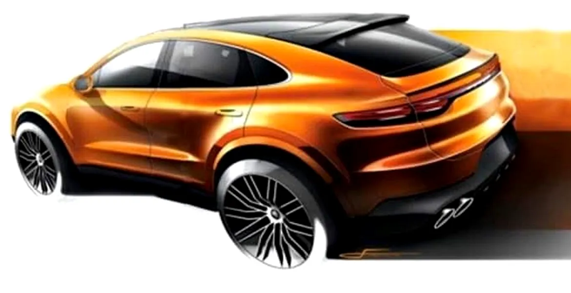 Porsche Cayenne Coupe, dezvăluit într-o schiţă neoficială