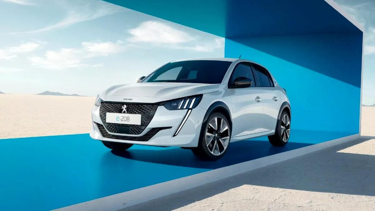 Peugeot e-208 promite pentru 2023 mai multă putere și un plus de eficiență