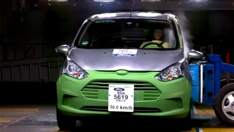 Iată cum s-a descurcat Ford B-Max la primul crash test