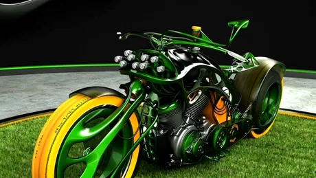 Custom ecologic: M-Org Chopper Concept