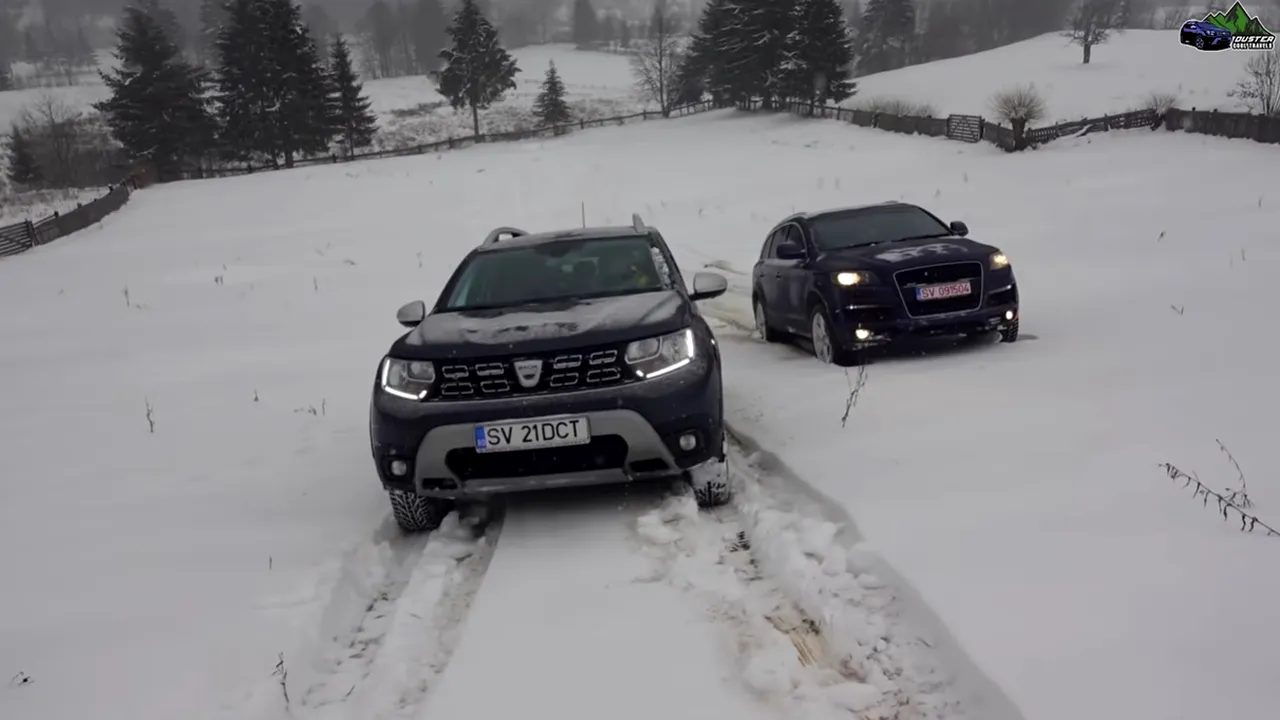 Dacia Duster umilește un Audi Q7 în off-road. 4WD mai tare decât quattro 8 