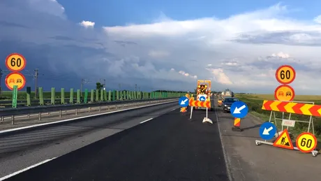 Au început lucrările de reparaţii pe Autostrada Soarelui. Pe ce porţiuni se va circula cu 60 de km/h