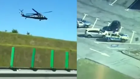 Video / Tânăr de 19 ani, urmărit cu elicopterul pe A2 spre mare după ce a fugit de poliție: „Vama poate să mai aștepte”