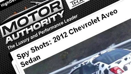 Primele poze spion cu noul Chevrolet Aveo Sedan