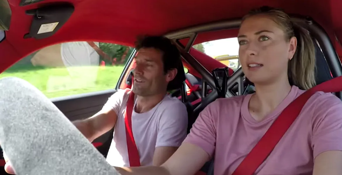 Mark Webber şi Maria Sharapova în Porsche 911 GT2 RS, pe circuit. Fostul pilot de Formula 1 şi-a pus mâinile în cap – VIDEO