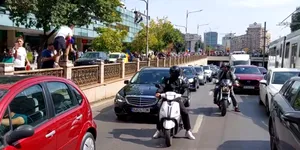 Poliția Rutieră prezintă rutele blocate de protestul fermierilor din București. Piața Victoriei, în continuare blocată
