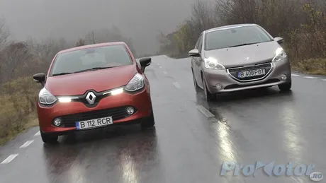 Revenirea francezilor: Renault Clio vs. Peugeot 208