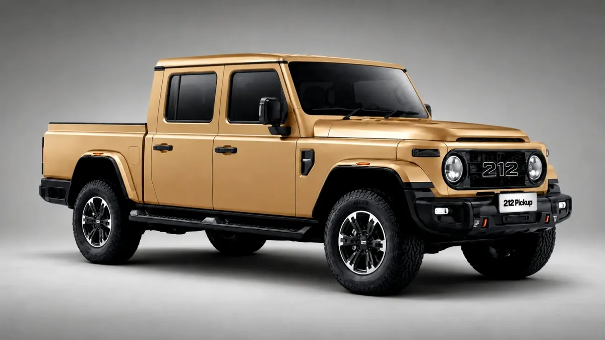 Camioneta BAW 212 din China, care seamănă cu Land Rover Defender și Toyota FJ40, ajunge în Europa