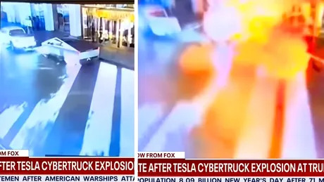 Explozie în Las Vegas: Tesla Cybertruck transformată în bombă în fața hotelului Trump - VIDEO