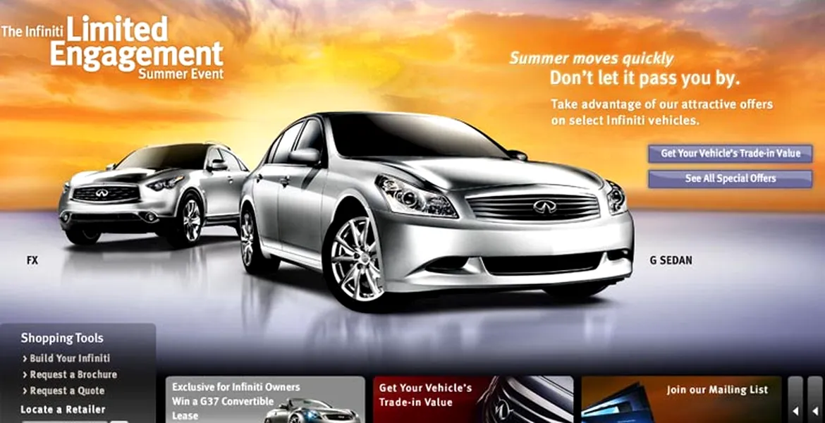 Infiniti lansează primul website global al mărcii