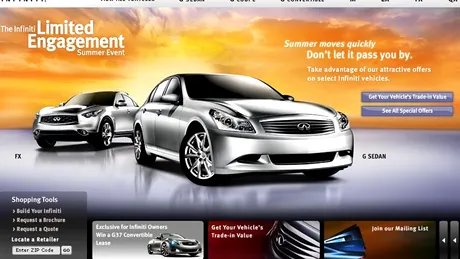 Infiniti lansează primul website global al mărcii