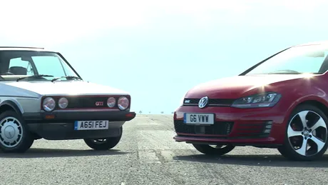Originalul Volkswagen Golf GTI se duelează cu noul Golf 7 GTI. Care câştigă? [VIDEO]