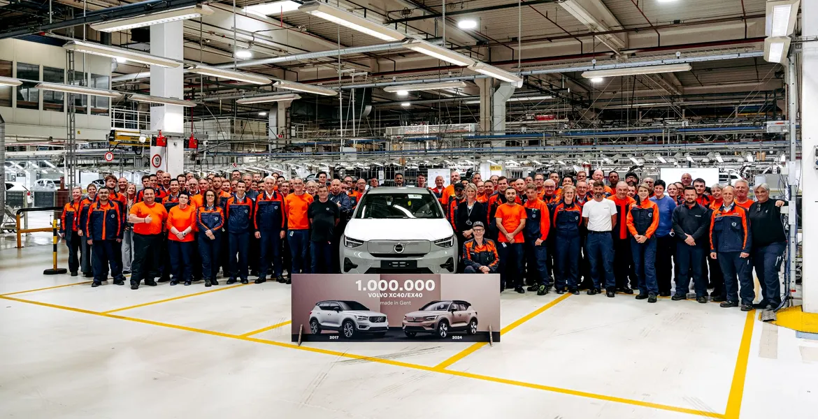 Volvo a produs un milion de exemplare ale SUV-ului XC40 la fabrica sa din Belgia