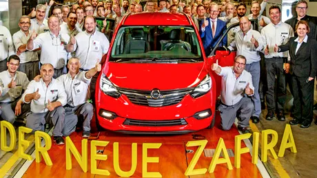 Opel Zafira 2017 a intrat pe linia de asamblare