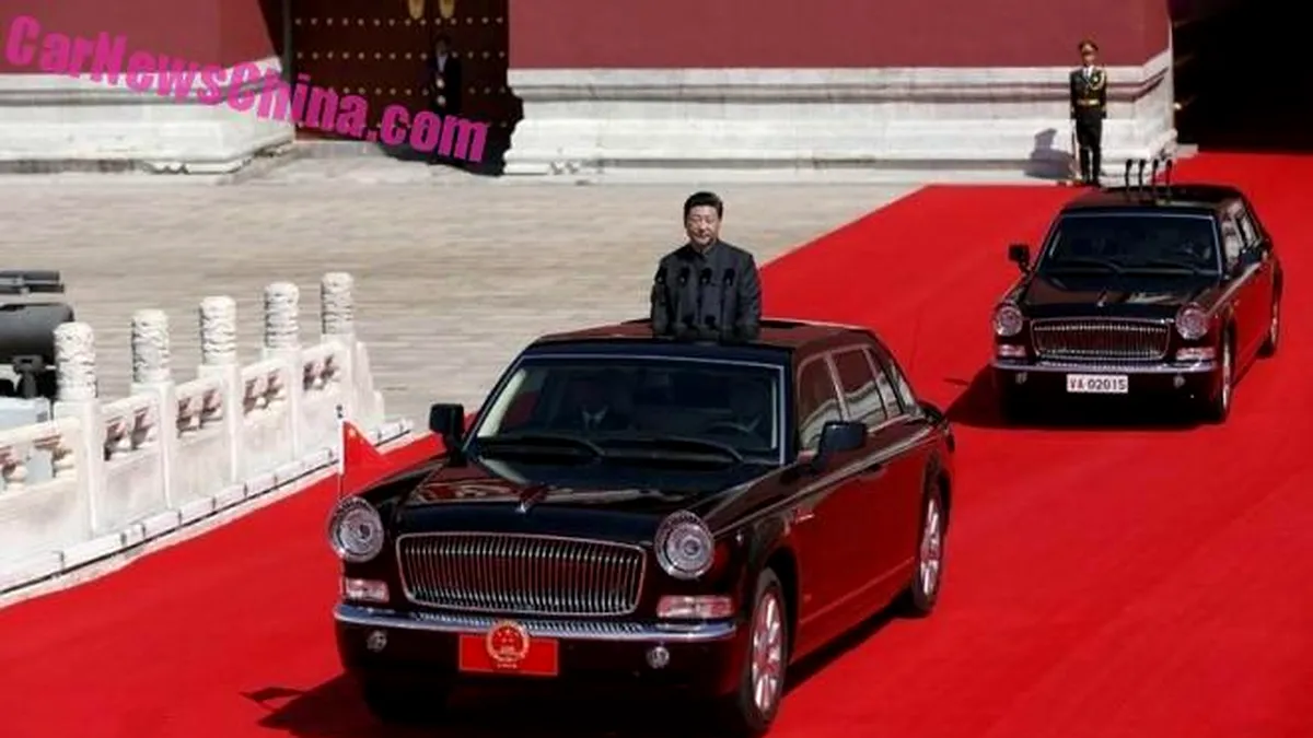 Cum arată maşina preşedintelui Chinei - GALERIE FOTO