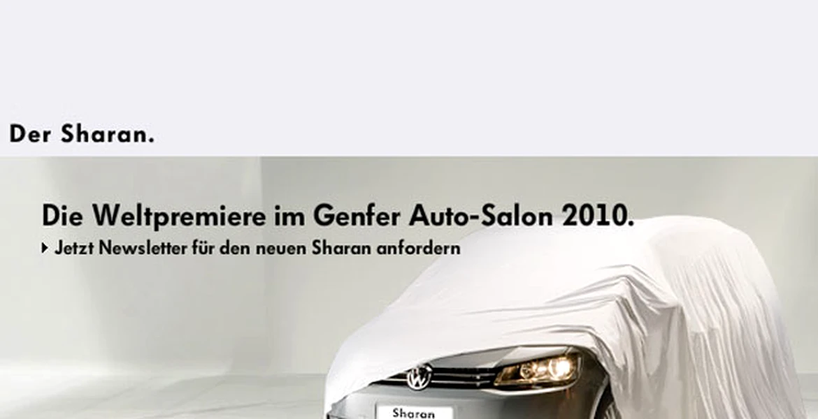 Noul Volkswagen Sharan apare la Geneva 2010
