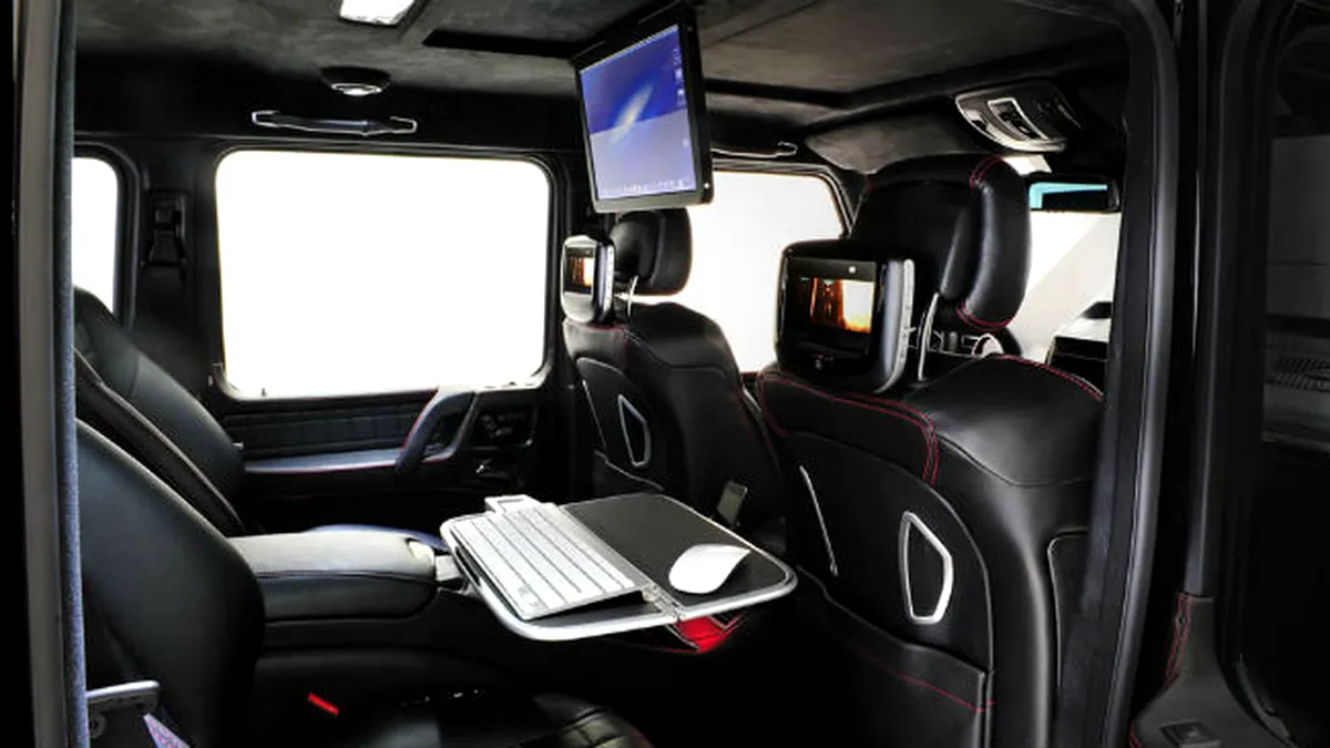 Brabus G65 800 iBusiness: birou de lux + offroad capabil + putere de supercar