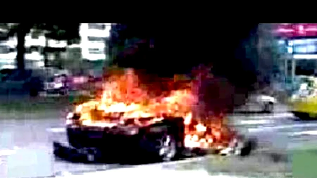 Ferrari 612 Scaglietti – incendiu în Moscova