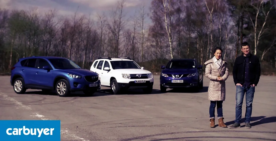 Britanicii compară Dacia Duster cu Mazda CX-5 şi noul Nissan Qashqai. VIDEO