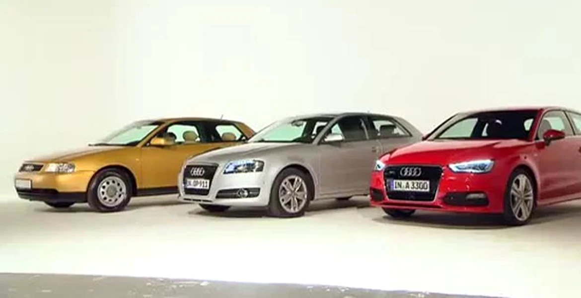 VIDEO: cum a evoluat Audi A3 de la prima generaţie până acum