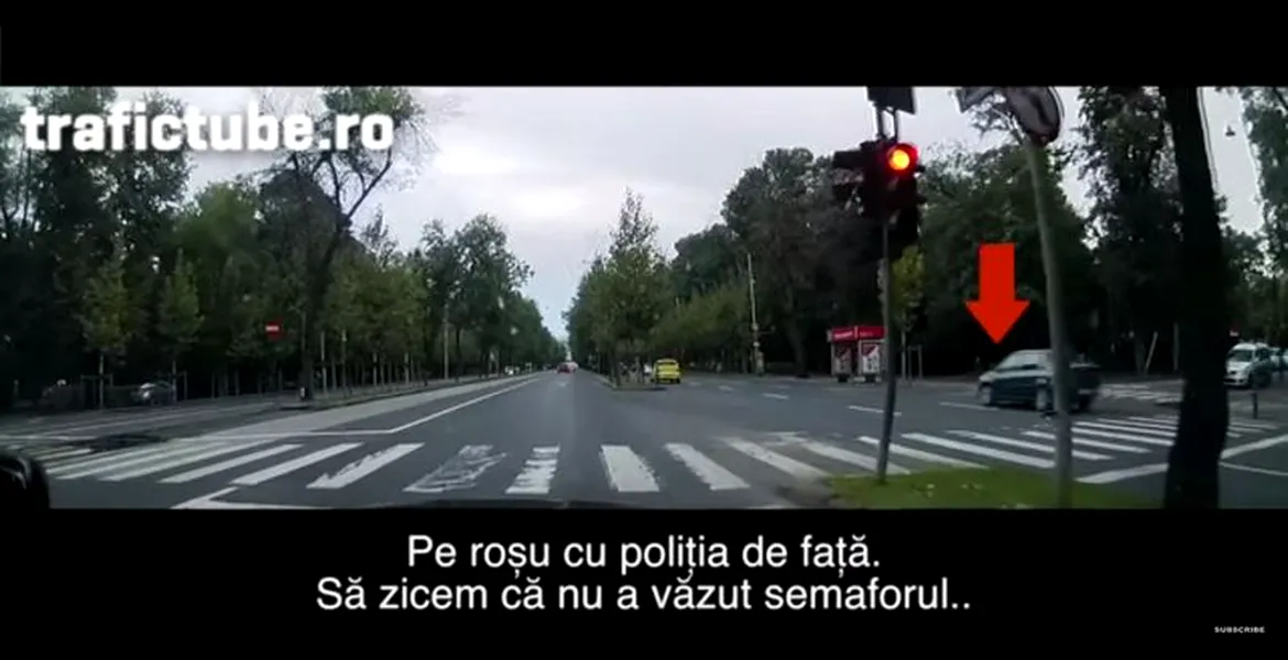 Trecutul pe roşu, sport naţional. Poliţia nu face absolut nimic. VIDEO