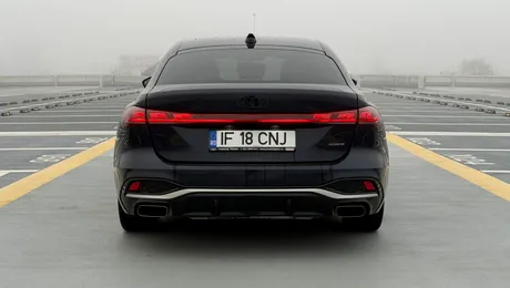 Test cu Audi A5 e-hybrid: 299 CP, baterie de 25,9 kWh și stopuri OLED