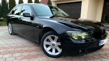 În România se vinde un BMW Seria 7 cu geamuri blindate