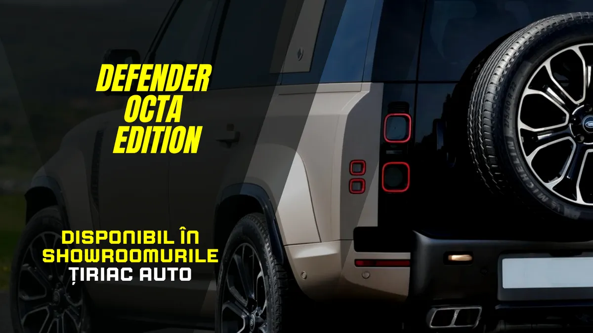 Defender 110 V8 OCTA Edition, disponibil în showroomurile Țiriac Auto