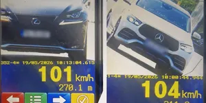 Amendă după amendă și permise suspendate pentru viteză pe DN1. În doar 4 ore, polițiștii au dat aproape 70 de amenzi