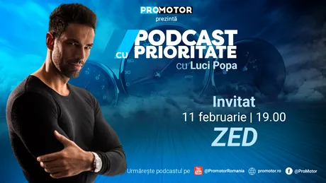 ProMotor lansează ”Podcast cu prioritate” - Prima ediție va fi difuzată sâmbătă, 11 februarie 2023