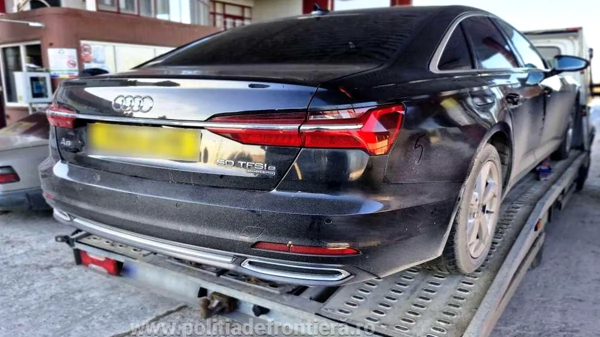 Un Audi furat din Marea Britanie, oprit la granița României la câteva ore după alertă
