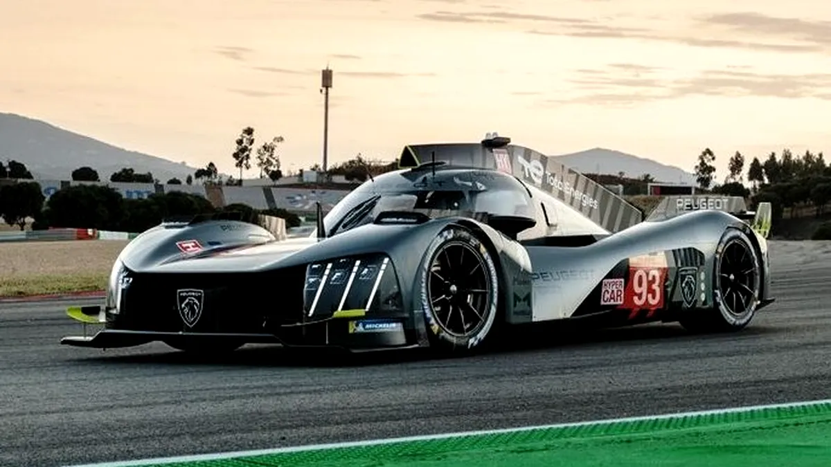 Noul hypercar Peugeot 9X8 LeMans își va face debutul pe pistă în iulie, la Monza