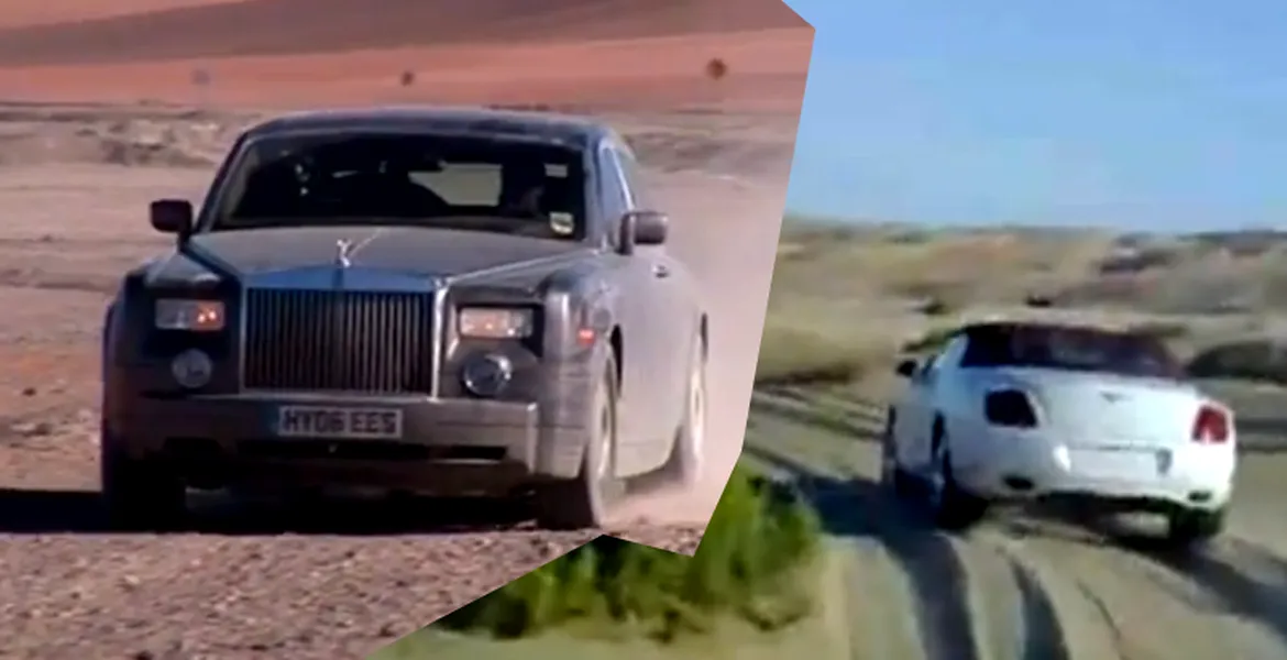 VIDEO: Prin off-road, cu Bentley şi Rolls-Royce