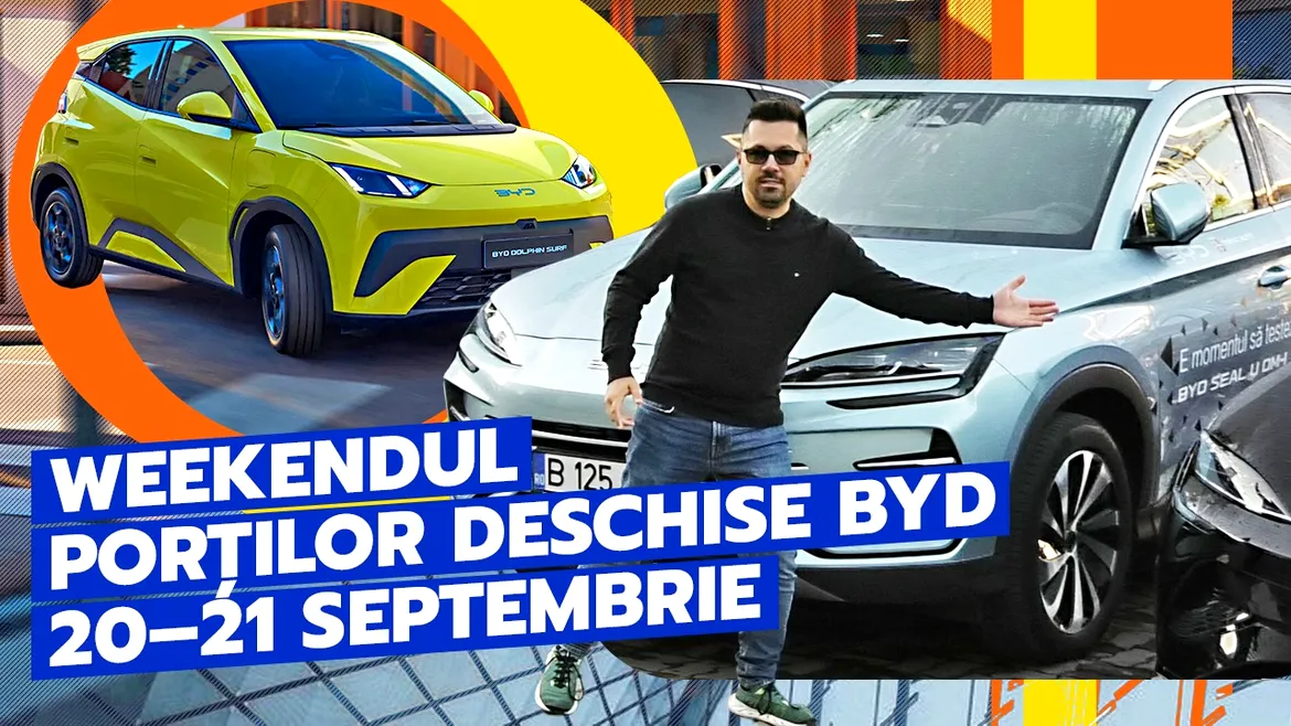 Weekendul Porți Deschise BYD la București: Test Drive pe 20–21 septembrie – VIDEO
