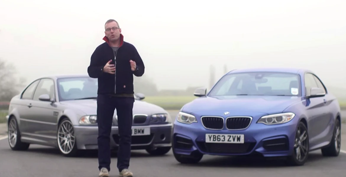 VIDEO: Noul BMW M235i vs. minunatul BMW M3 CSL. Care câştigă?