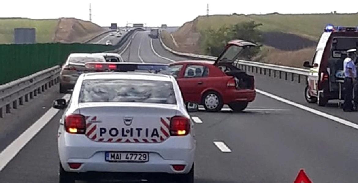 Trei accidente au avut loc în această dimineaţă pe Autostrada Soarelui, în care au fost implicate 9 maşini – VIDEO