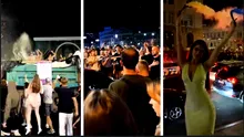 Imagini incredibile din Ucraina. „Baie” cu șampanie, mașini scumpe și un camion transformat în piscină. Cum a petrecut Harkovul de Ziua Orașului, în plin război