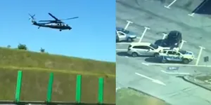 Video / Tânăr de 19 ani, urmărit cu elicopterul pe A2 spre mare după ce a fugit de poliție: „Vama poate să mai aștepte”