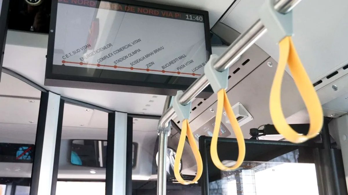 Cum arată noile autobuze din Bucureşti. Primele vehicule cu aer condiţionat, sistem de taxare inteligent şi camere video intră în circulaţie - GALERIE FOTO