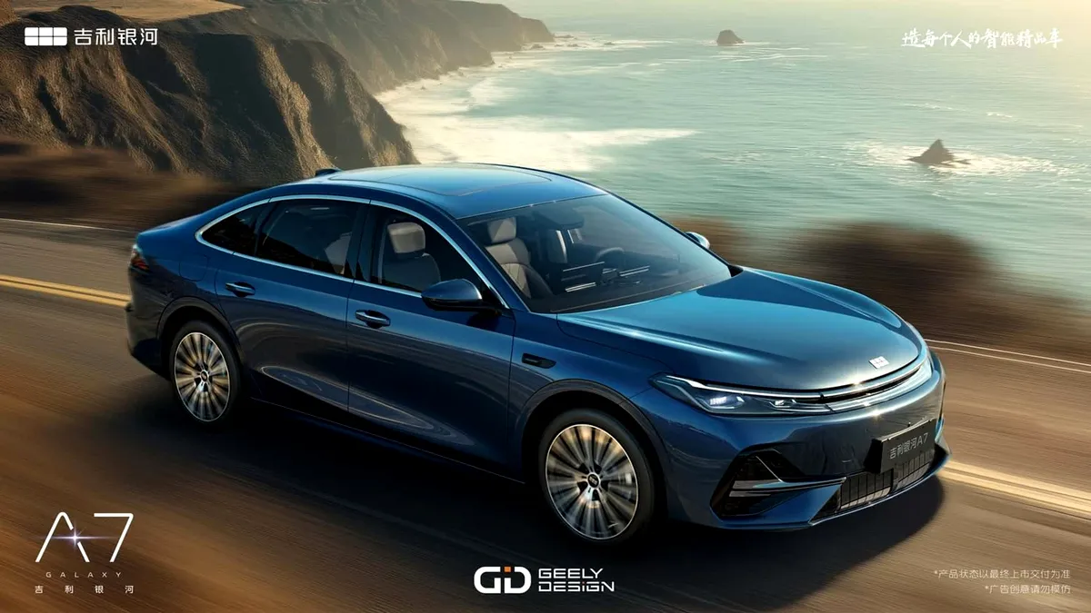 Chinezii de la Geely au lansat un sedan hibrid cu peste 2.000 km autonomie