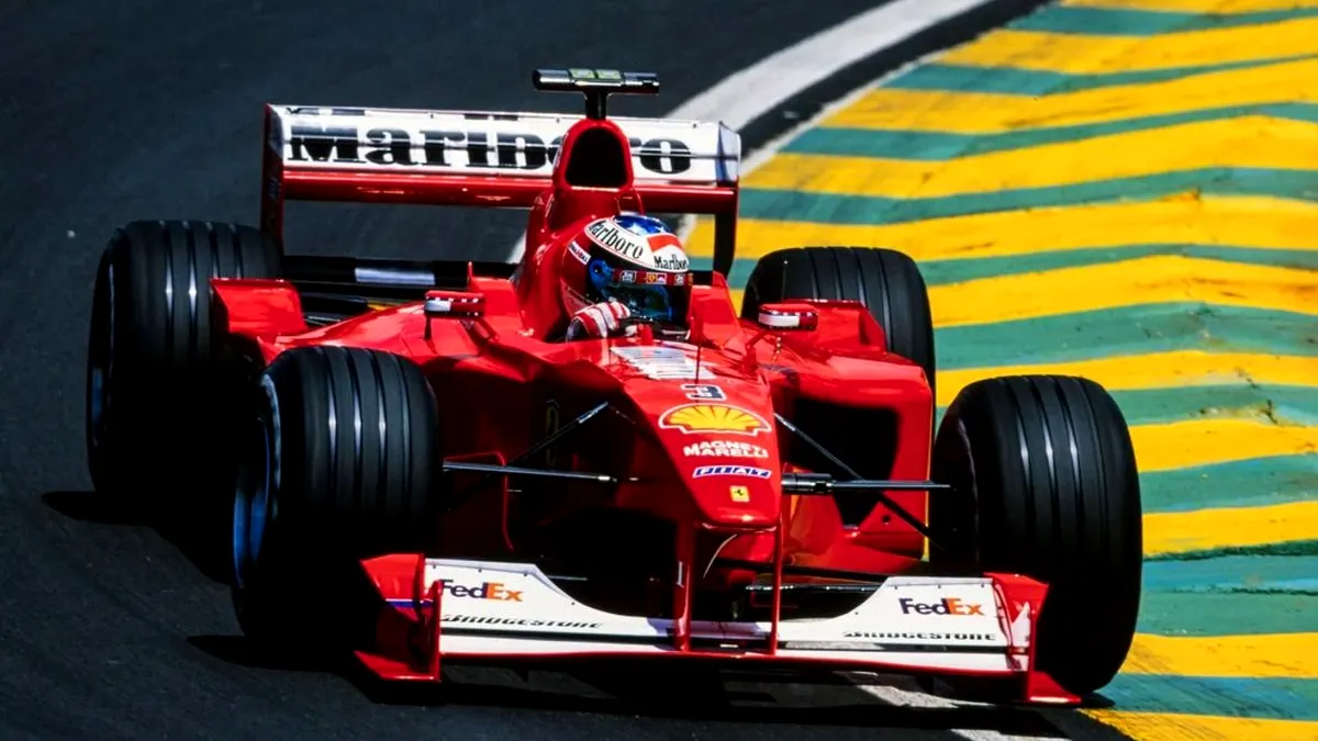 Monopostul Ferrari condus de Michael Schumacher în sezonul F1 din anul 2000 a fost scos la licitație