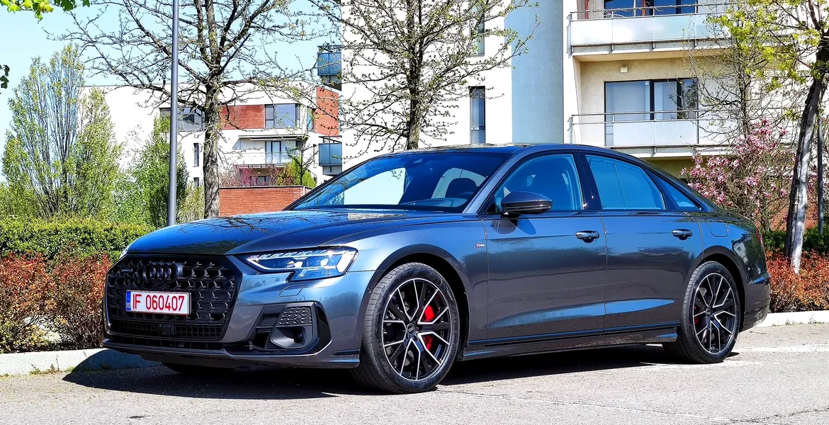 Walkaround cu Audi A8 facelift, veriunea 60 TFSIe S Line
