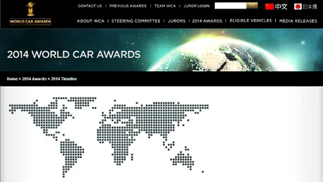 Iată pretendenţii competiţiei World Car of the Year 2014