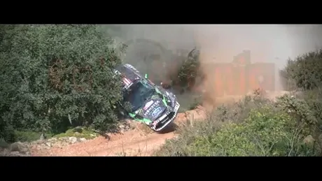VIDEO: Ken Block îşi distruge Fordul Fiesta RS WRC