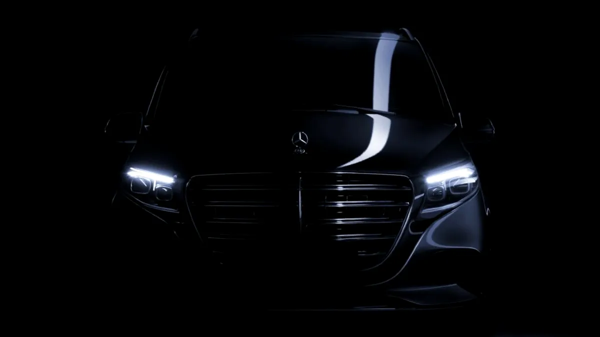 Mercedes-Benz dezvăluie prima fotografie cu noul Clasa V facelift