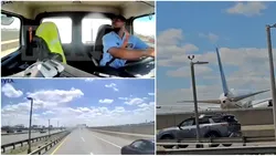 Video | Imagini șocante cu momentul în care un avion Boeing 767 lovește un camion de livrări pe o autostradă din SUA