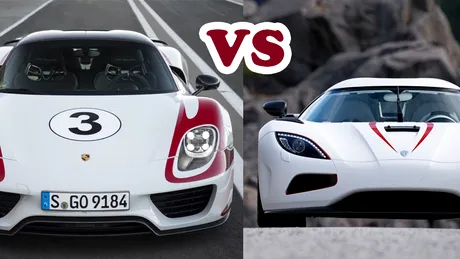 Duelul sprinturilor: Porsche 918 Spyder vs. Koenigsegg Agera R. VIDEO