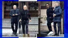 Primele imagini cu Dan Petrescu, după moartea mamei sale. Antrenorul lui CFR Cluj, răvășit la parastas: Gigi Nețoiu, Camora și un preot au fost printre cei prezenți